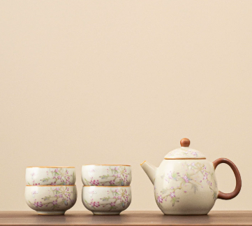  Bộ Ấm Hoa Đào Nở 
