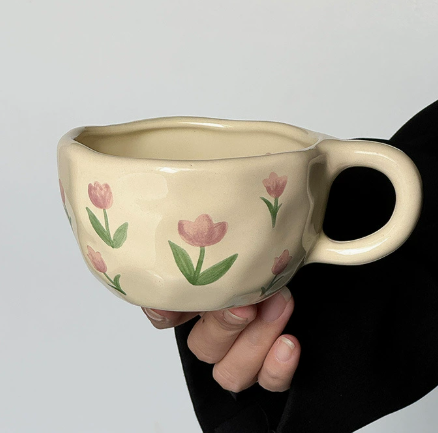  Cốc Tulip Hồng Kem 