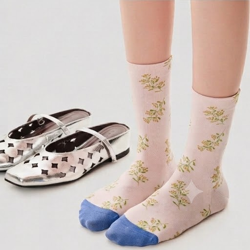  Tất Cao Cổ Lá Cành Dễ Thương 