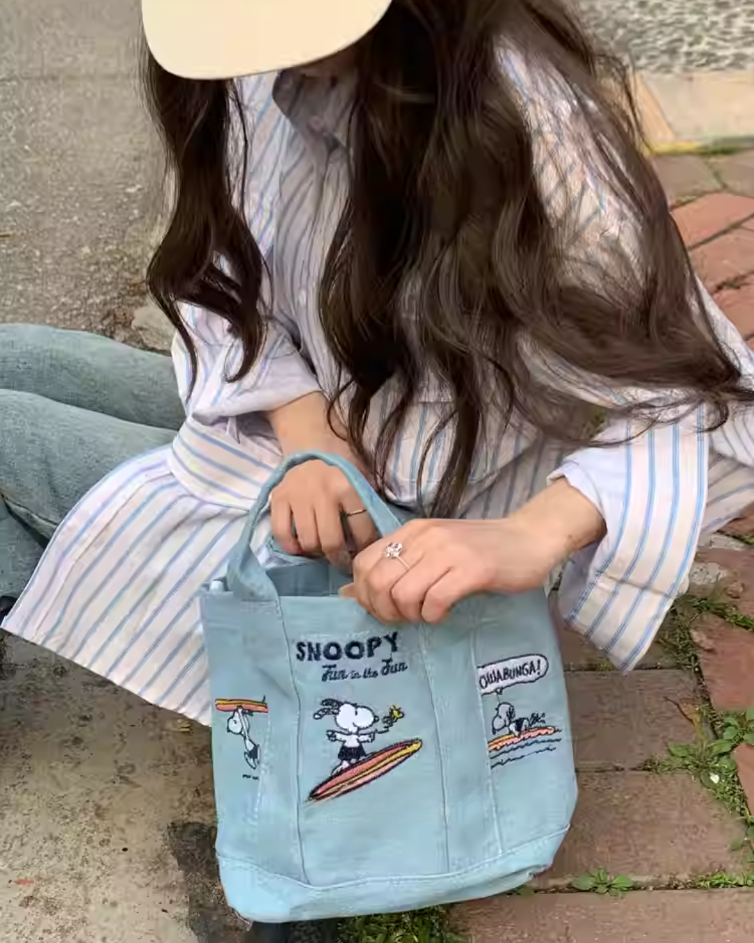  Túi Jean Snoopy Lướt Sóng 