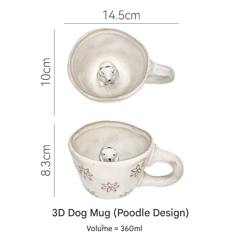  Cốc Gốm Vẽ Tay Snail And Flower 