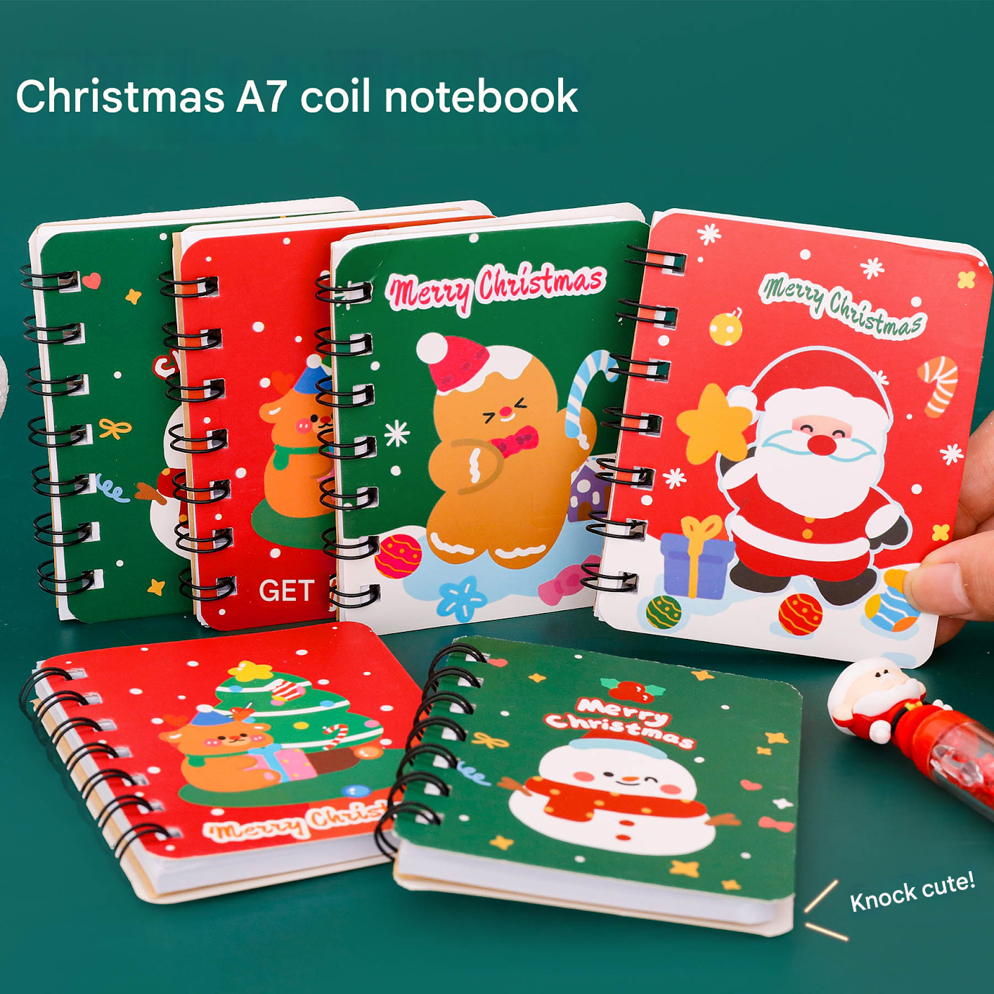  Sổ Gáy Xoắn Giáng Sinh A7 