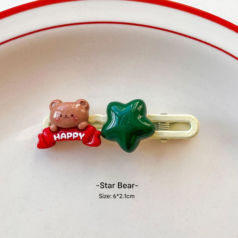  Kẹp Tóc Giáng Sinh Charm Đôi 