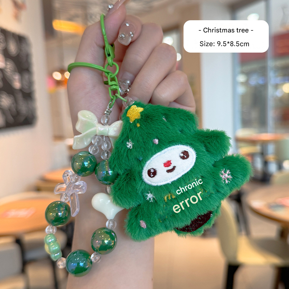  Móc Khóa Bông Mix Dây Charm Christmas 