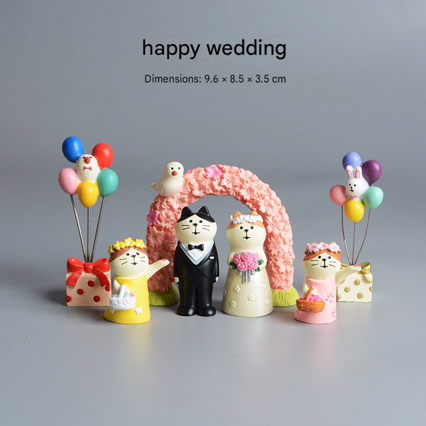  Set Tượng Mèo Mini 