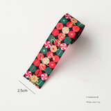  Ruy Băng Merry Christmas Chấm Xanh Đỏ Vàng 