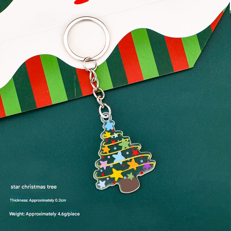  Móc Khóa Cây Thông Acrylic 