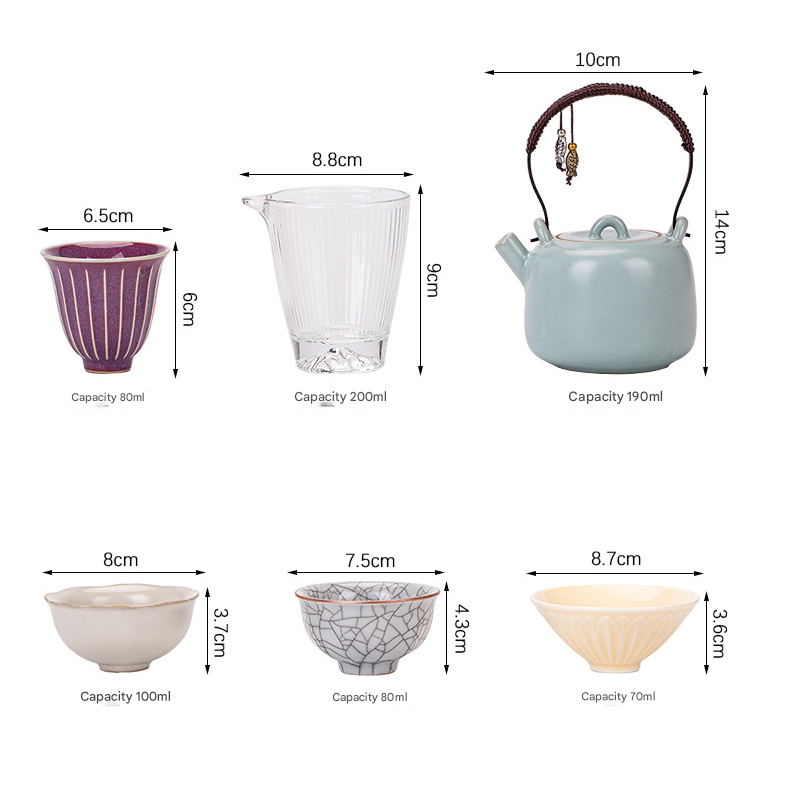  Bộ Ấm Trân Bảo Lưu Ly (Kèm hộp gỗ) 