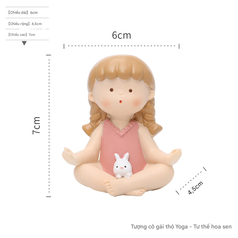  Tượng Cô Gái Yoga 