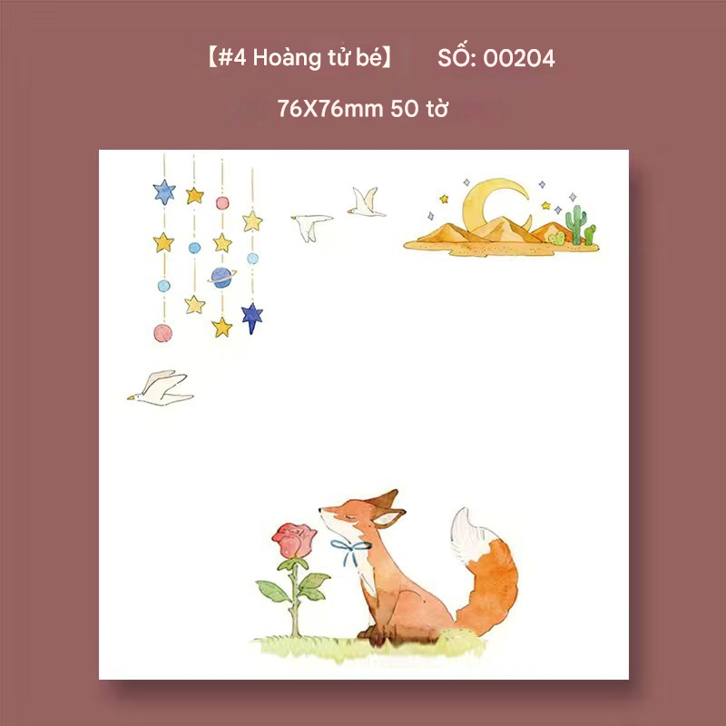 Giấy Note Hoàng Tử Bé 