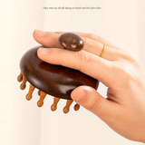  Lược Massage Gỗ Đàn Hương Dáng Tròn 