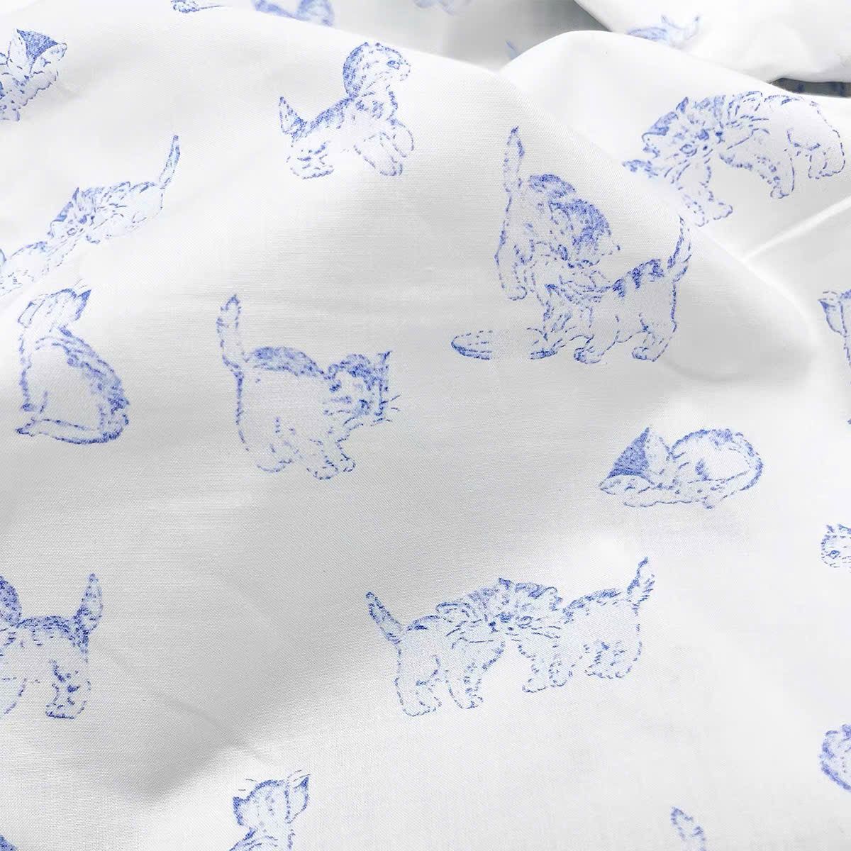  Khăn Trải Bàn Mèo Xanh 