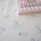  Khăn Trải Bàn Mèo Xanh 