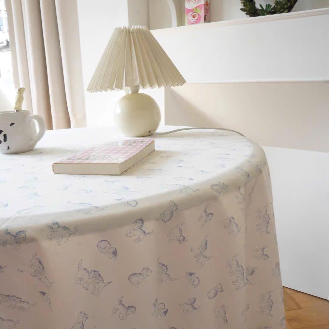  Khăn Trải Bàn Mèo Xanh 