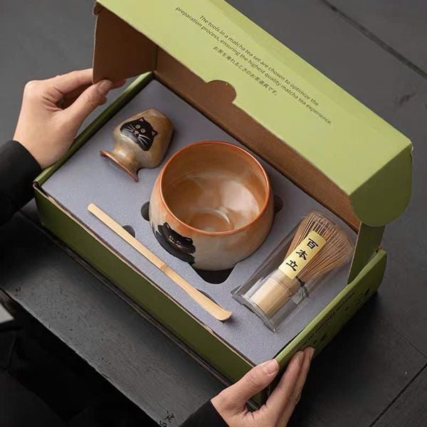  Set Pha Matcha Mèo Mun 