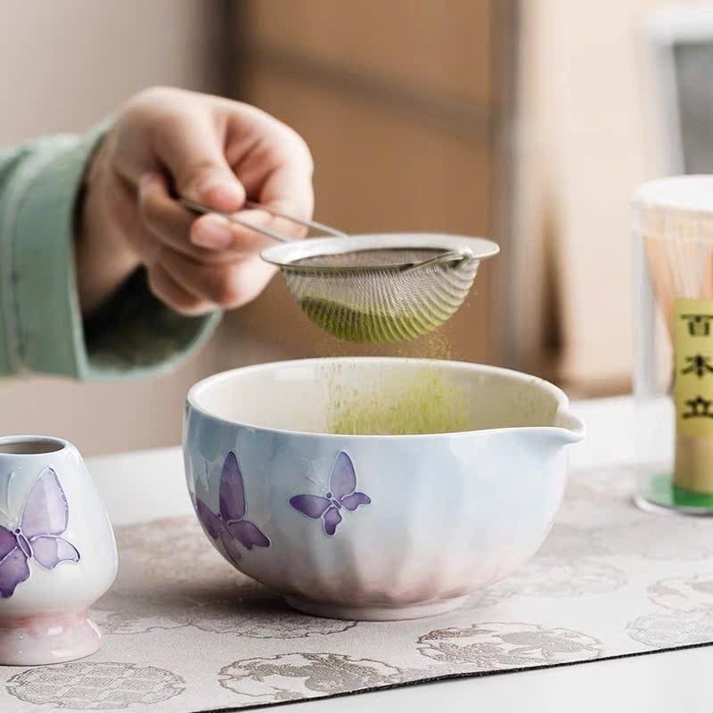  Set Pha Matcha Blooming Butterfly 