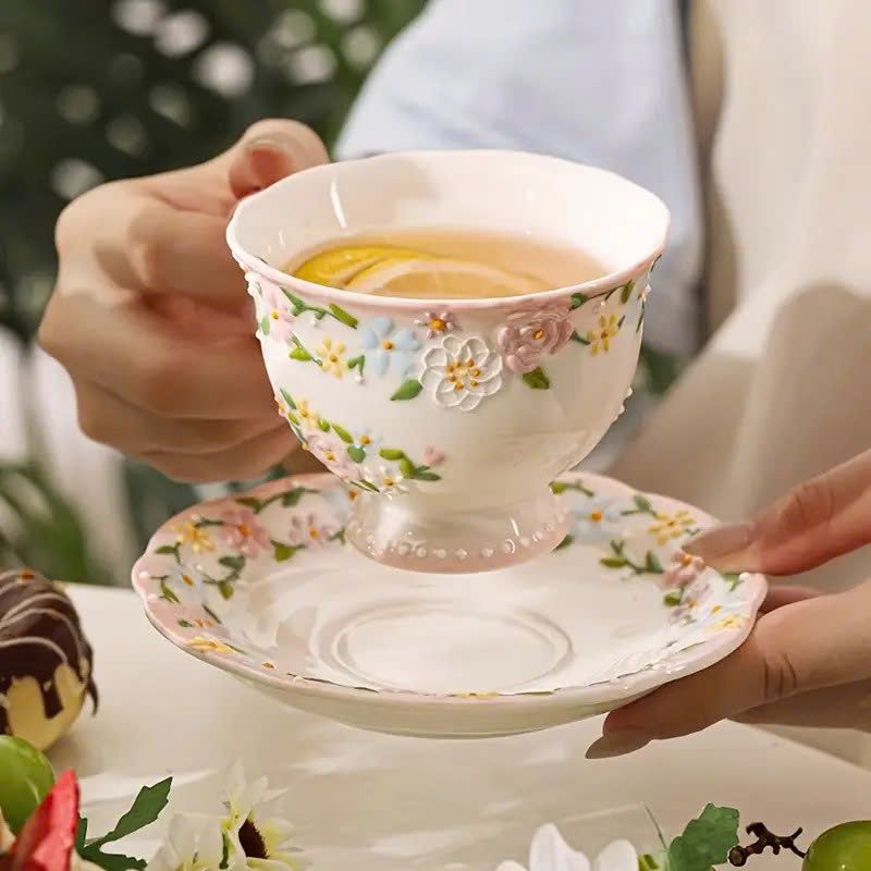  Set Tách Trà English Blossom 