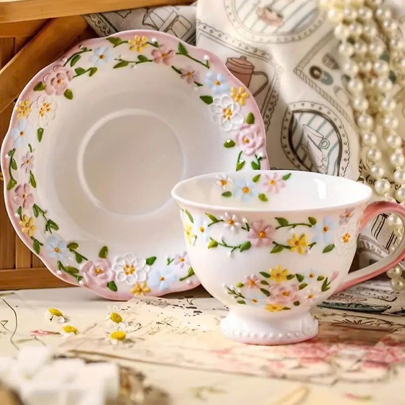  Set Tách Trà English Blossom 