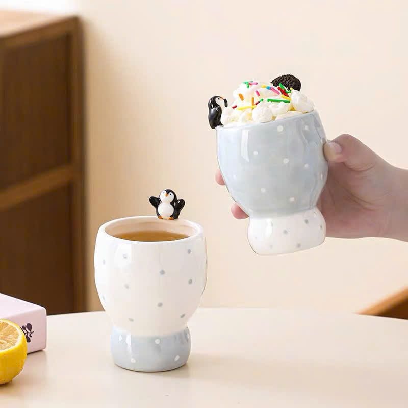  Ly Gốm Chim Cánh Cụt 