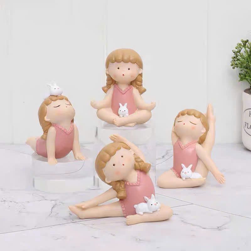  Tượng Cô Gái Yoga 