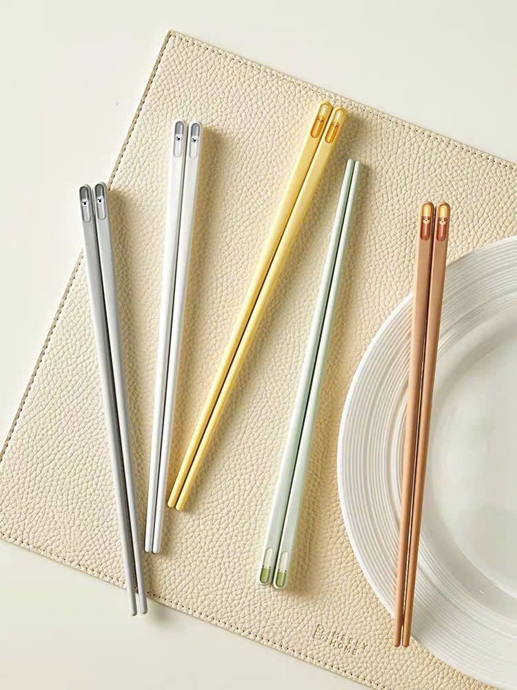  Set 5 Đôi Đũa Sợi Thủy Tinh Animal 