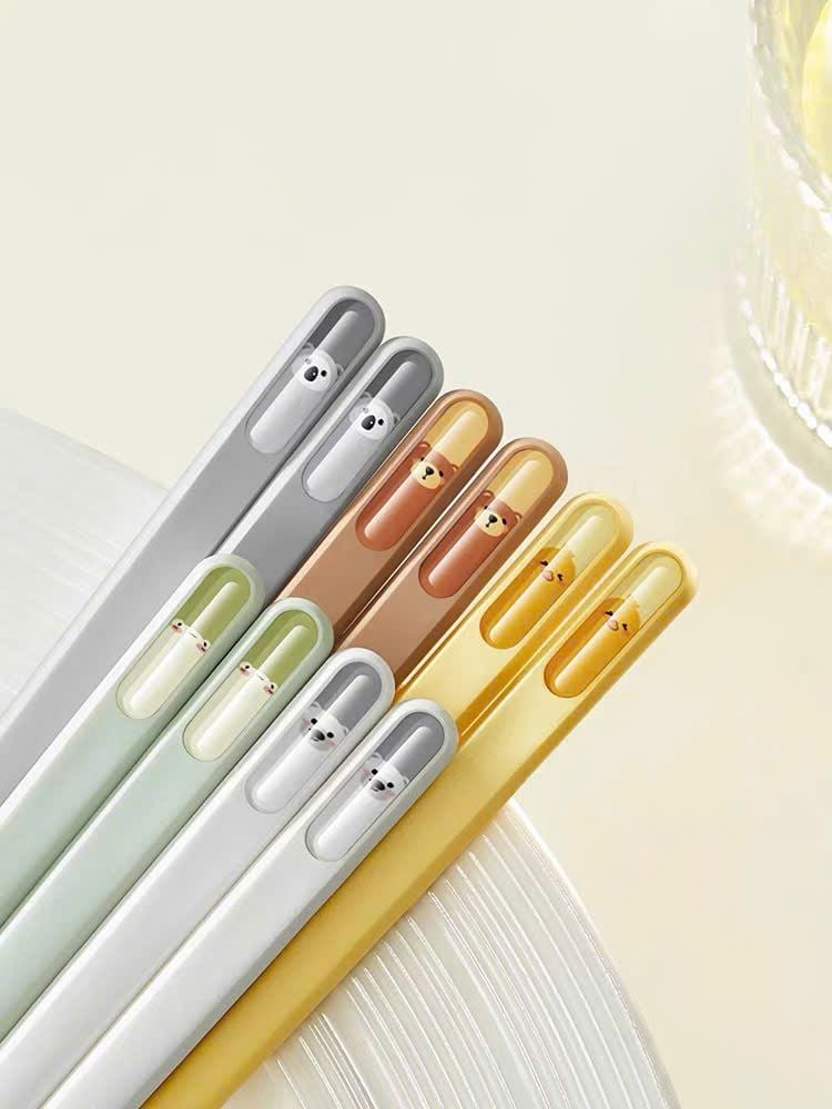  Set 5 Đôi Đũa Sợi Thủy Tinh Animal 