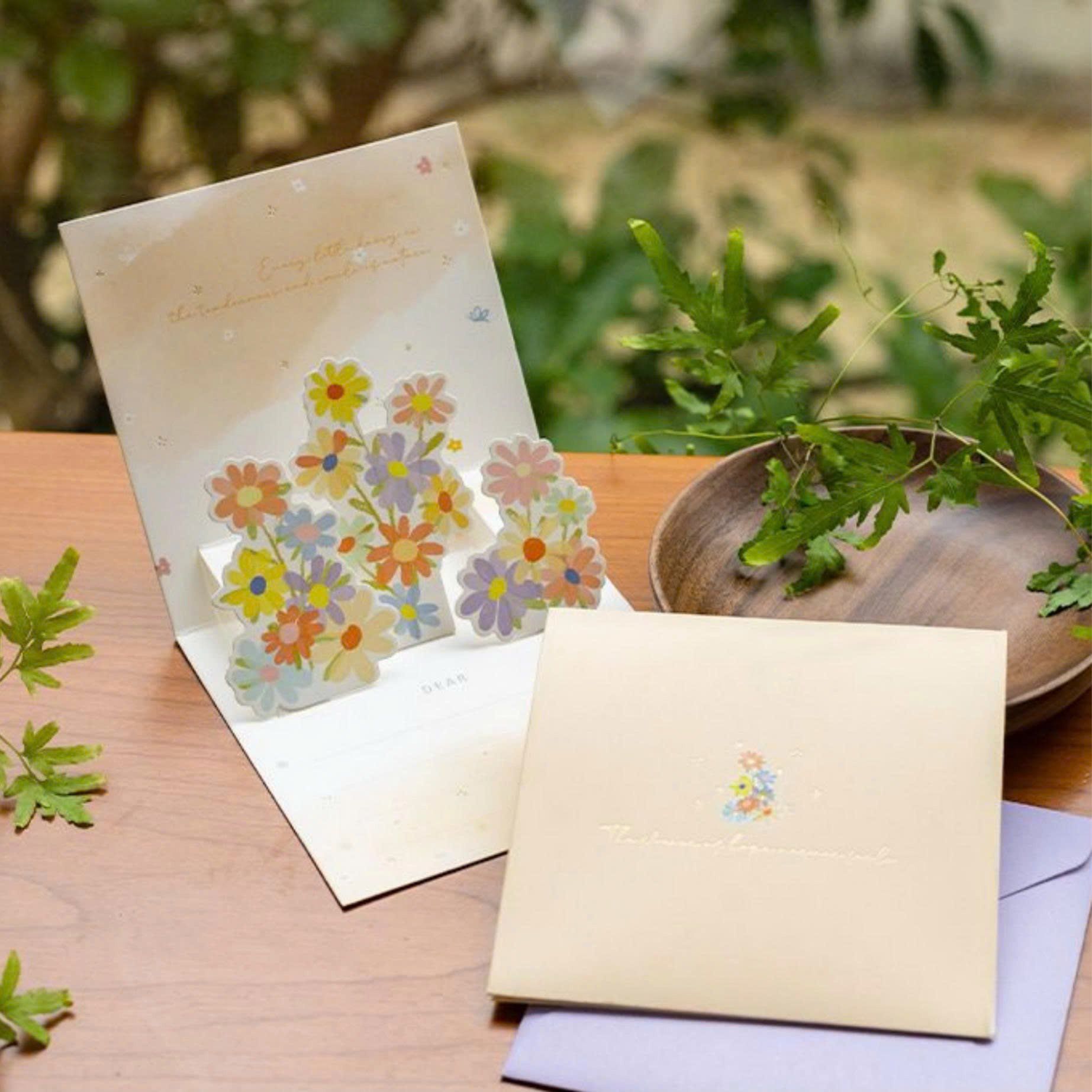  Thiệp Hoa Pop-Up - Vuông 