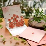  Thiệp Hoa Pop-Up - Vuông 