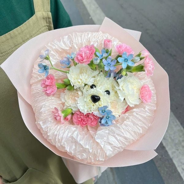  Hoa Cún Yêu (Kèm Thiệp Nhỏ) 
