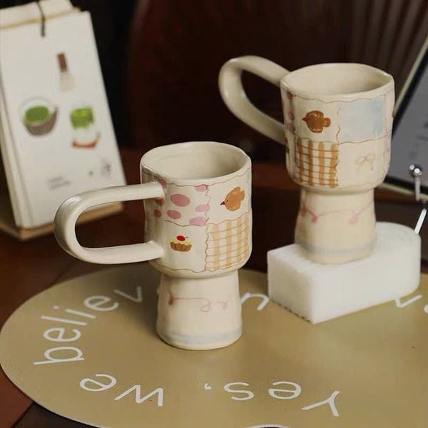  Cốc Gốm Quai Ngang Coquette 