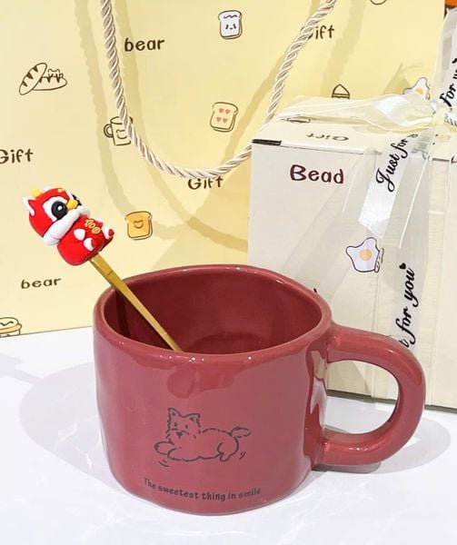  Cốc Gốm Cún Lucky Smile 