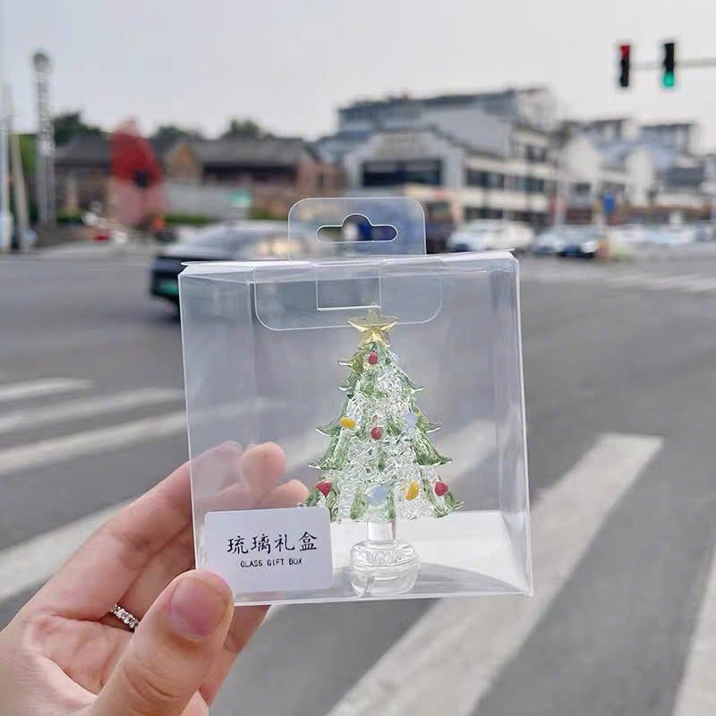  Cây Thông Giáng Sinh Thủy Tinh Mini 