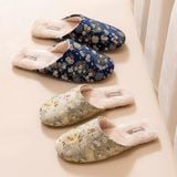  Dép Gấm Thêu Mây Hoa 