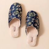  Dép Gấm Thêu Mây Hoa 