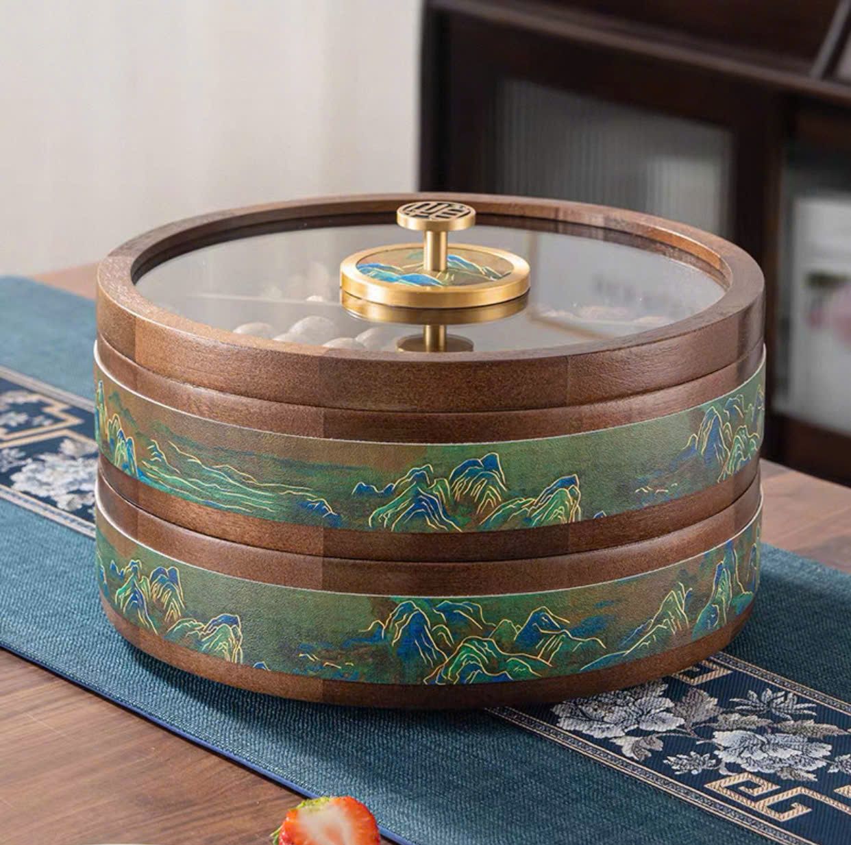  Khay Mứt Vạn Lý Sơn Hà -  Phiên bản Cao Cấp 