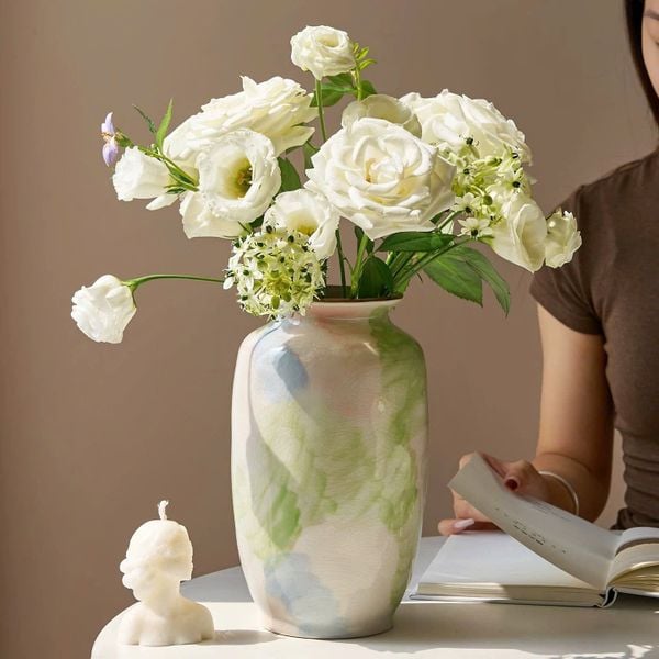  Bình Hoa Gốm Kiểu Pháp Cổ Điển 