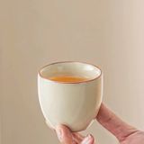  Bộ Ấm Trà Men Ngà Thanh Nhã (Kèm Khay) 