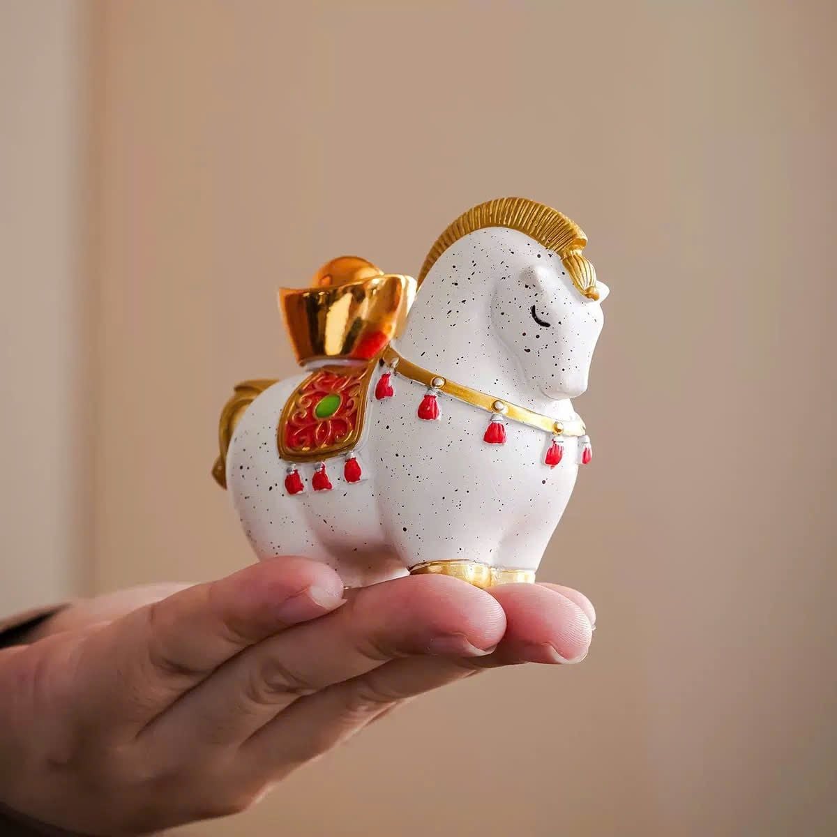  Tượng Bạch Mã Tụ Lộc 