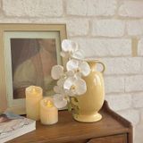  Bình Gốm Trắng Kem Hai Quai 