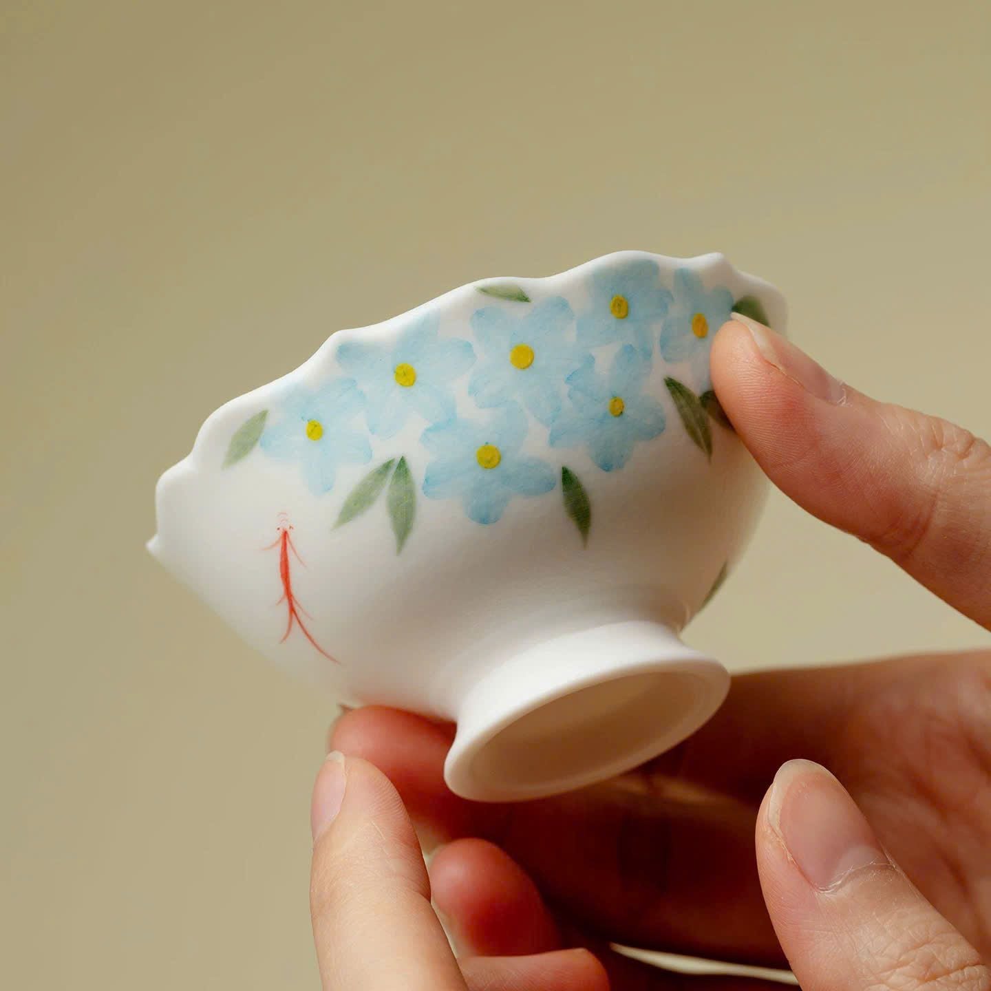  Chén Trà Bạch Hoa Lam 