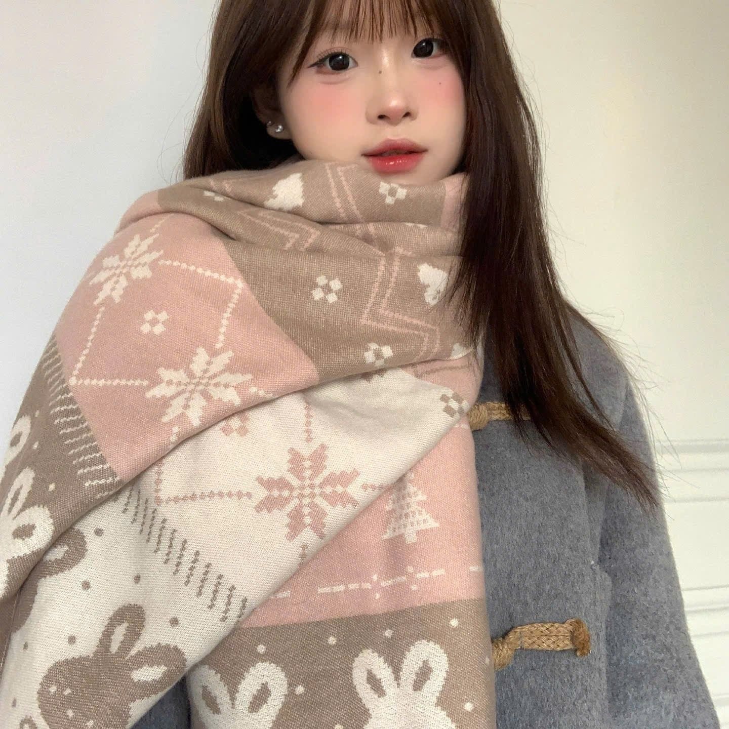  Khăn Quàng Cổ Bunny Winter 