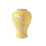  Bình Hoa Gốm Men Lam Trắng 