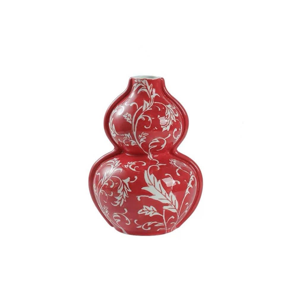  Bình Hoa Gốm Men Lam Trắng 