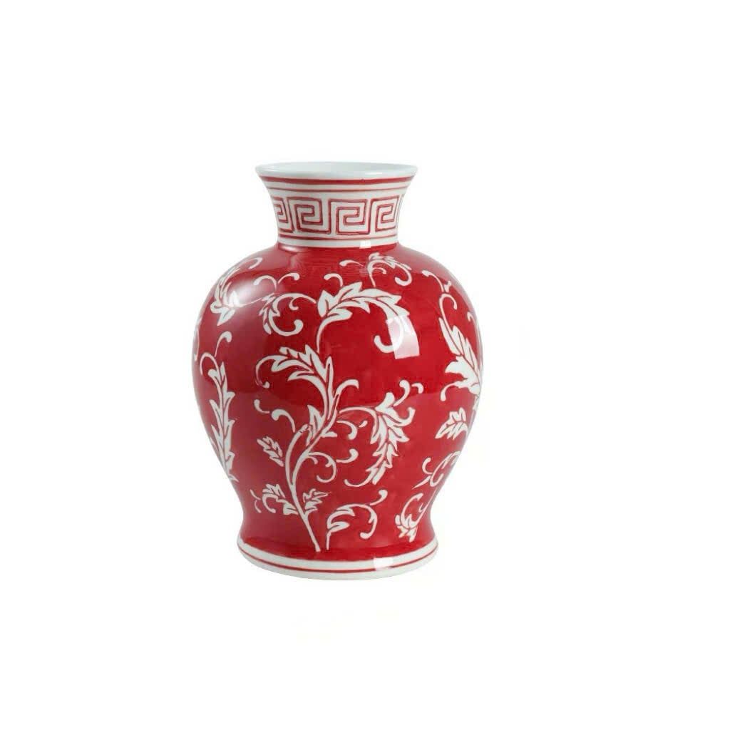  Bình Hoa Gốm Men Lam Trắng 