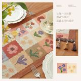  Khăn Trải Bàn Runner Retro Flower 