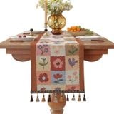  Khăn Trải Bàn Runner Retro Flower 