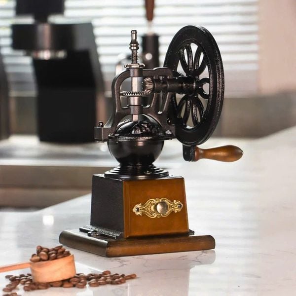  Máy Xay Hạt Cà Phê Retro Wheel Grinder 