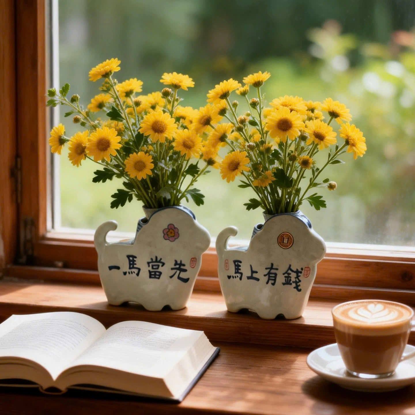  (Order) Bình Hoa Phi Mã Tài Lộc 