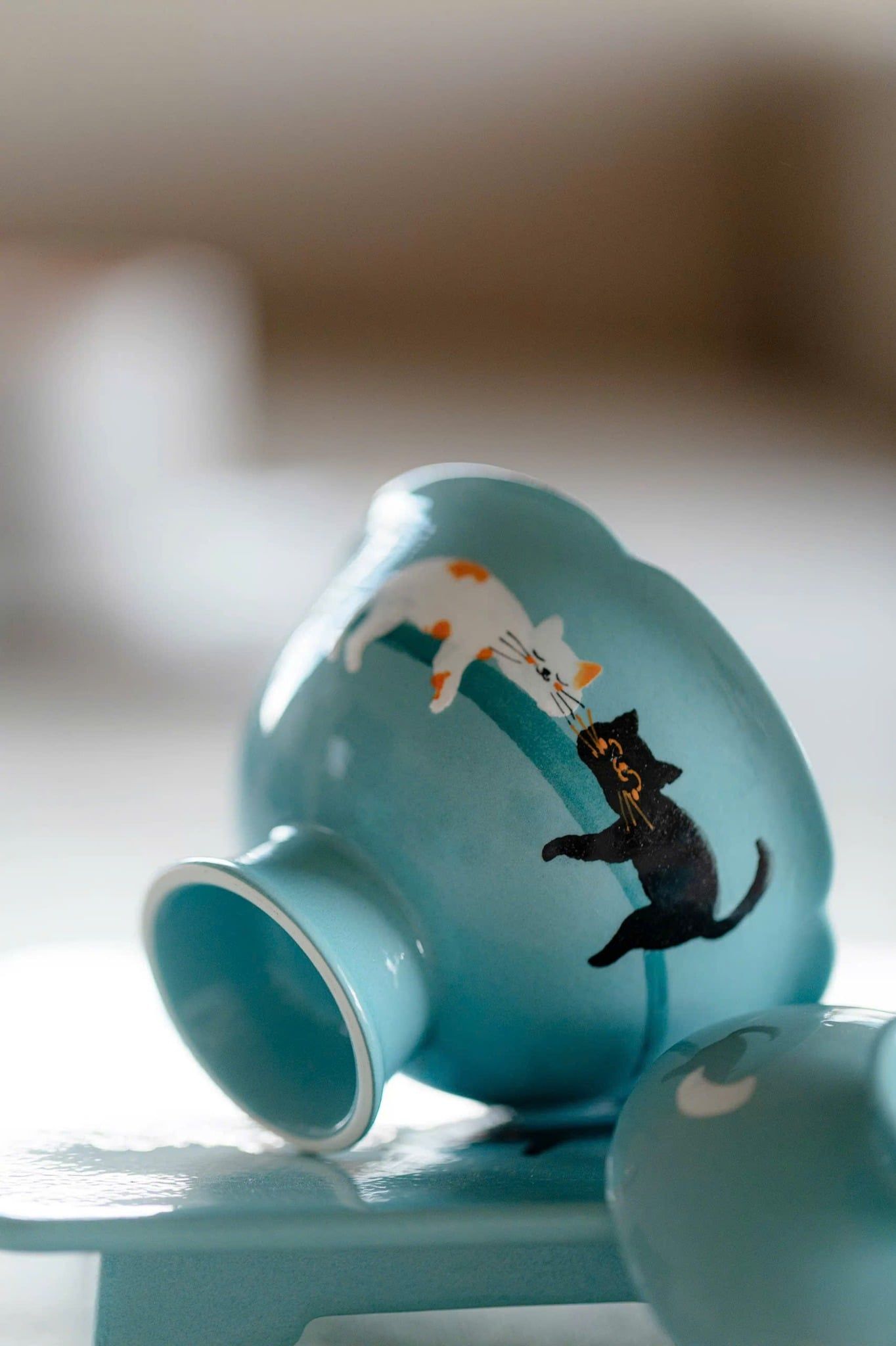  Bộ Chén Gaiwan Mèo Dạo Trên Mây 