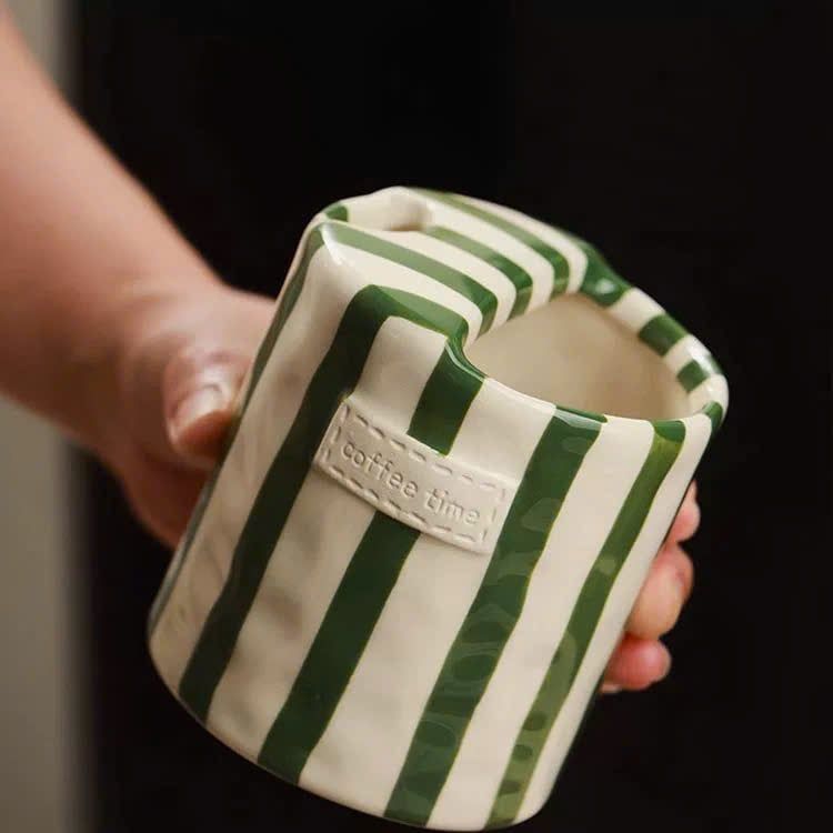  Cốc Sọc Olive Coffee Time 